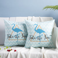 HKM-084755 Flamingo Rich Velvet Pillow with PP Cotton Filling, Nordic Style, 45x45CM