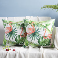 HKM-084755 Flamingo Rich Velvet Pillow with PP Cotton Filling, Nordic Style, 45x45CM