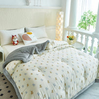 HKM-084755 Washed Cotton Beanie Blanket - Winter Quilt in Various Colors & Sizes