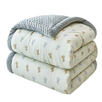 HKM-084755 Washed Cotton Beanie Blanket - Winter Quilt in Various Colors & Sizes