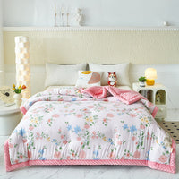 HKM-084755 Washed Cotton Beanie Blanket - Winter Quilt in Various Colors & Sizes