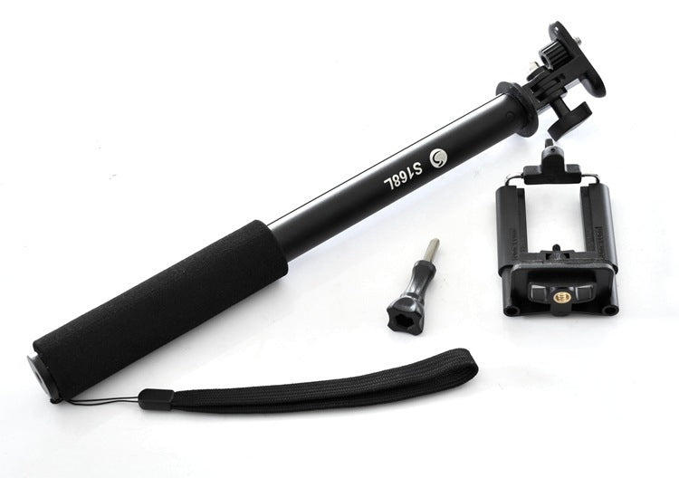 HKM-084819 Aluminum Alloy Mobile Phone Selfie Stick - Compact and Lightweight Design for Easy Photo Capture