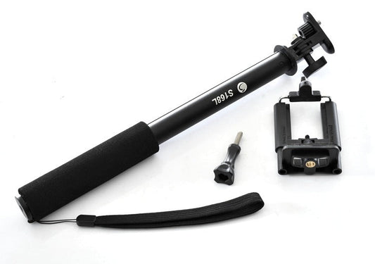 HKM-084819 Aluminum Alloy Mobile Phone Selfie Stick - Compact and Lightweight Design for Easy Photo Capture