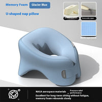 HKM-084883 Adjustable Memory Foam Pillow for Office and Afternoon Naps, 18*29*5 cm & 19*26*18 cm