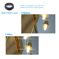 HKM-084947 High-Definition Mobile Phone Lens Set with Fisheye, Telephoto, Wide-Angle, and Macro Lenses