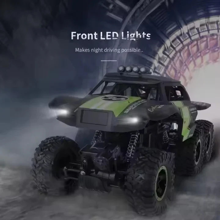HKM-085011 All-Terrain Six-Wheel Remote Control Climbing Car with High and Low Speed Modes for Kids