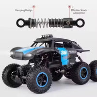 HKM-085011 All-Terrain Six-Wheel Remote Control Climbing Car with High and Low Speed Modes for Kids