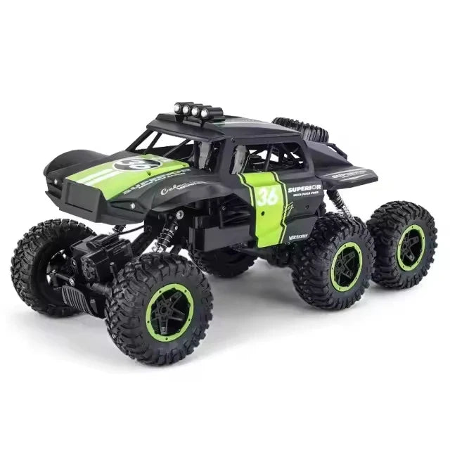 HKM-085011 All-Terrain Six-Wheel Remote Control Climbing Car with High and Low Speed Modes for Kids