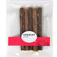 HKM-085203 2 Pcs MatatabiStick Catnip Chew Sticks Pet Kitten Cleaning Teeth Healthy Care