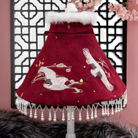 HKM-085203 Pet Shawl Hanfu for Cats and Dogs - Dark Green and Wine Options, Size S/M