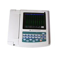 HKM-085267 12-Channel Electrocardiograph with Touchscreen, Dual Print Modes, and Multi-Language Support for ECG Monitoring