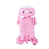 HKM-085267 Cozy Coral Fleece Pig Costume for Small Dogs and Cats - Fleece-Lined Pet Outfit