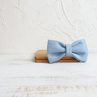 HKM-085267 Double Layer Blue Pet Bow for Dogs - Polyester, Sizes XS to XL