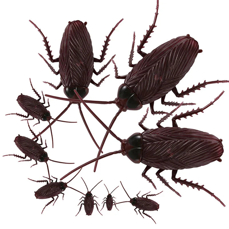 HKM-085331 Electric Lifelike Crawling Cockroach Prank Toy for Kids and Pets - Realistic Simulation Sound and Movement