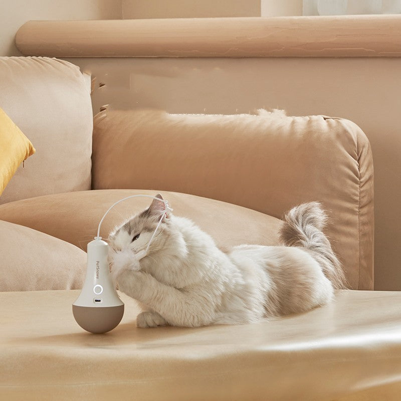 HKM-085395 Electric Cat Toy with Intelligent Tumbler Design and Automatic Shut-off Function