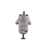 HKM-085459 Puppy Pattern Cotton Suit in Blue, Black, and Gray for Your Little One