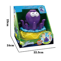 HKM-085843 2 in 1 360° Rotating Octopus Water Sprinkler Toy with Bubble Maker for Outdoor Fun