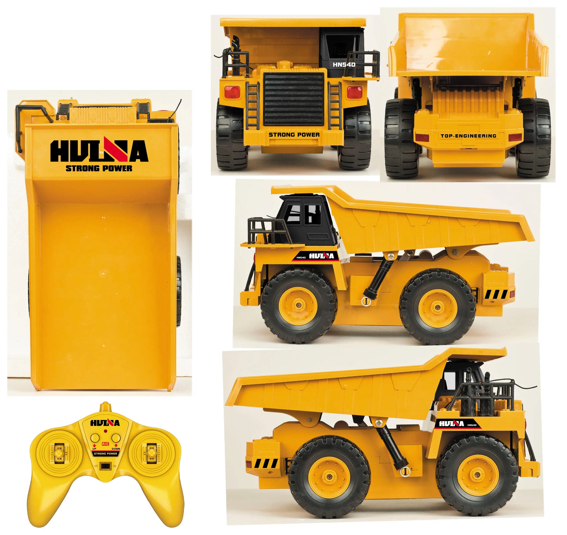 HKM-086163 Remote Control Dump Truck Toy - 1:18 Scale Electric Construction Vehicle for Kids Ages 5+
