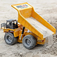 HKM-086163 Remote Control Dump Truck Toy - 1:18 Scale Electric Construction Vehicle for Kids Ages 5+