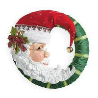HKM-086355 Halloween Santa Claus Decorative Throw Pillow Pendant – Soft Cloth Fabric, 30x30 cm, White Beard Design