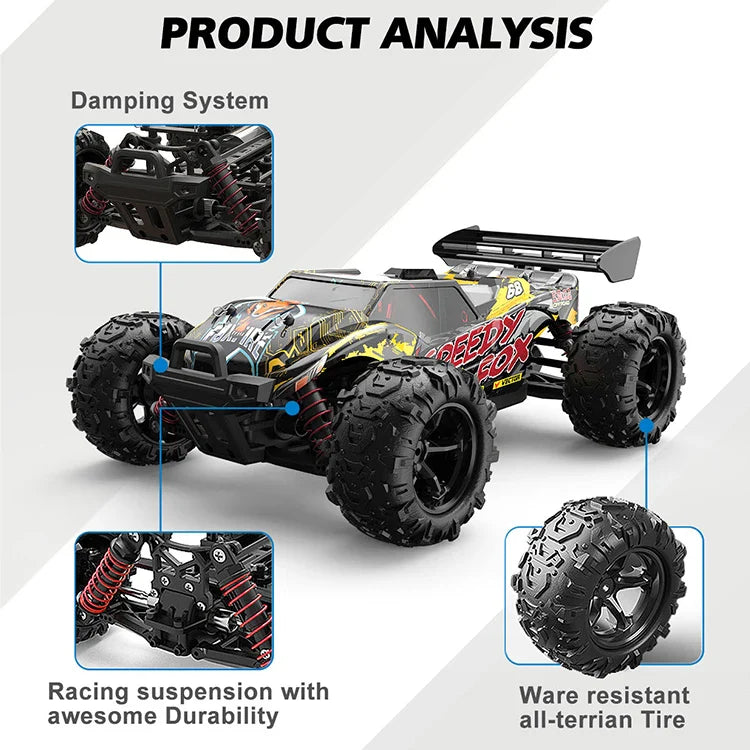 HKM-086419 1:18 Off-Road Remote Control 4x4 Electric Drift Truck for Kids - High Speed Racing Model