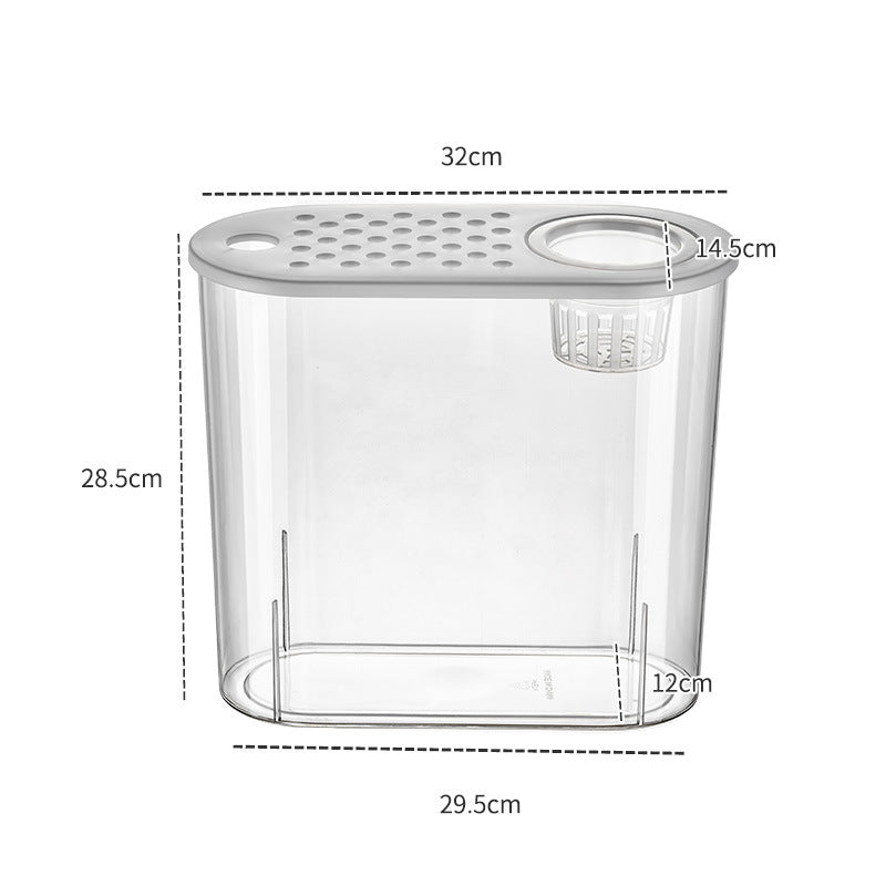 HKM-086419 Medium Acrylic Transparent Ecological Incubator for Goldfish and Hydroponics