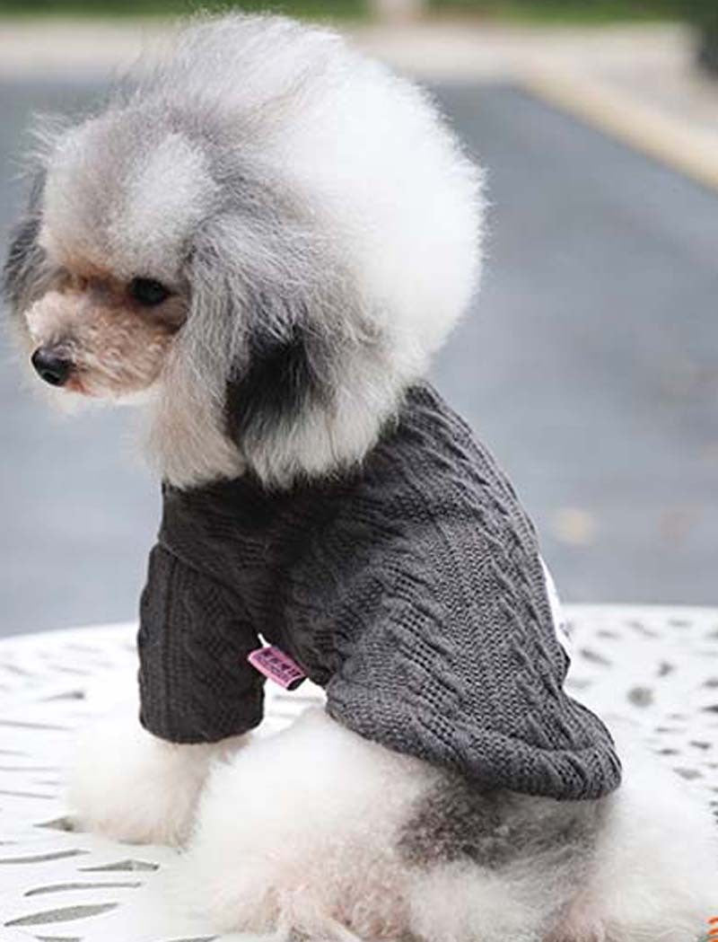 HKM-086483 Casual Knitted Dog Sweater for Autumn and Winter - Acrylic Material, Comfortable Fit