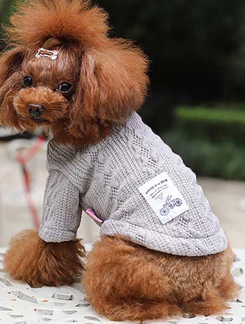 HKM-086483 Casual Knitted Dog Sweater for Autumn and Winter - Acrylic Material, Comfortable Fit