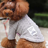 HKM-086483 Casual Knitted Dog Sweater for Autumn and Winter - Acrylic Material, Comfortable Fit