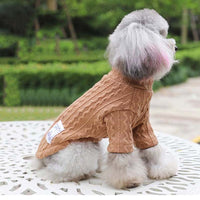 HKM-086483 Casual Knitted Dog Sweater for Autumn and Winter - Acrylic Material, Comfortable Fit