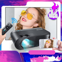 HKM-086611 Intelligent WiFi Projector with AI Voice Control and 8K Blu-ray Lens
