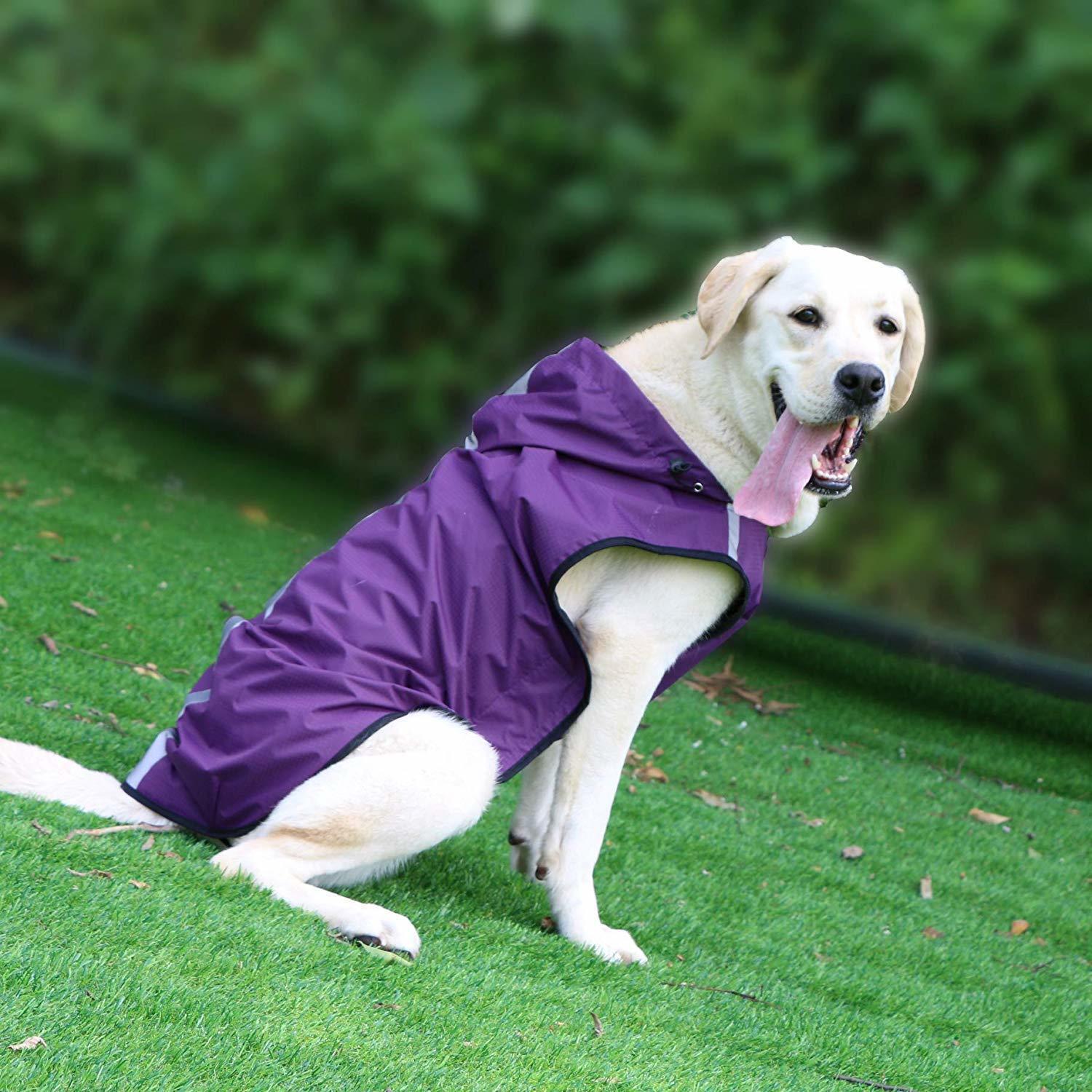 HKM-086611 Waterproof Pet Raincoat in Assorted Colors - Easy to Wear and Remove