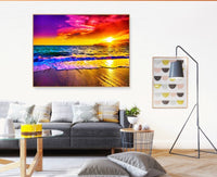 HKM-086675 Abstract Butterfly Decorative Painting - Modern Linen Digital Oil Art, Butterfly Landscape, Available Sizes 30x40cm & 40x50cm