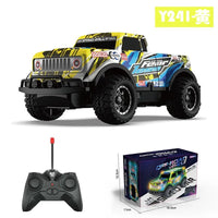 HKM-086739 1/24 Mini Electric Luminous Off Road RC Car with Remote Control and LED Lights