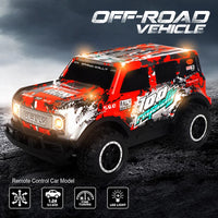 HKM-086739 1/24 Mini Electric Luminous Off Road RC Car with Remote Control and LED Lights