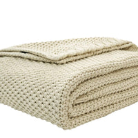 HKM-086739 Knitted Geometric Pattern Sofa Cover Blanket for All Seasons - 130x160CM & 70x100CM in Multiple Colors