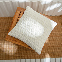 HKM-086867 Solid Color Acrylic Hug Pillow Cover - 45x45cm for Living Room, Bedroom, Outdoor Use
