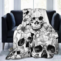 HKM-087059 Double-Sided Flannel Blanket - Cozy Polyester Sofa Throw in Multiple Sizes