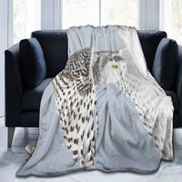 HKM-087059 Double-Sided Flannel Blanket - Cozy Polyester Sofa Throw in Multiple Sizes