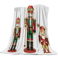 HKM-087059 Double-Sided Flannel Blanket - Cozy Polyester Sofa Throw in Multiple Sizes