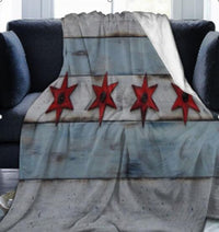 HKM-087059 Double-Sided Flannel Blanket - Cozy Polyester Sofa Throw in Multiple Sizes