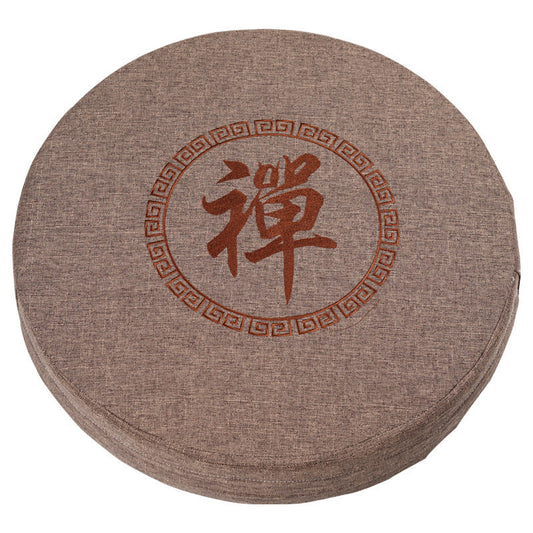 HKM-087123 Japanese Round Meditation Cushion and Tatami Mat - Available in Multiple Sizes and Colors