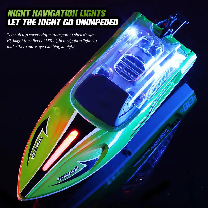HKM-087315 High-Speed Remote Control Racing Boat for Indoor and Outdoor Fun, Model HJ813