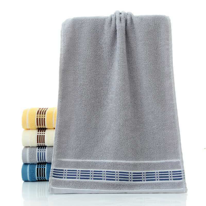 HKM-087315 Soft Absorbent Cotton Face Towel in Yellow, Blue, or Gray