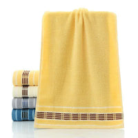 HKM-087315 Soft Absorbent Cotton Face Towel in Yellow, Blue, or Gray
