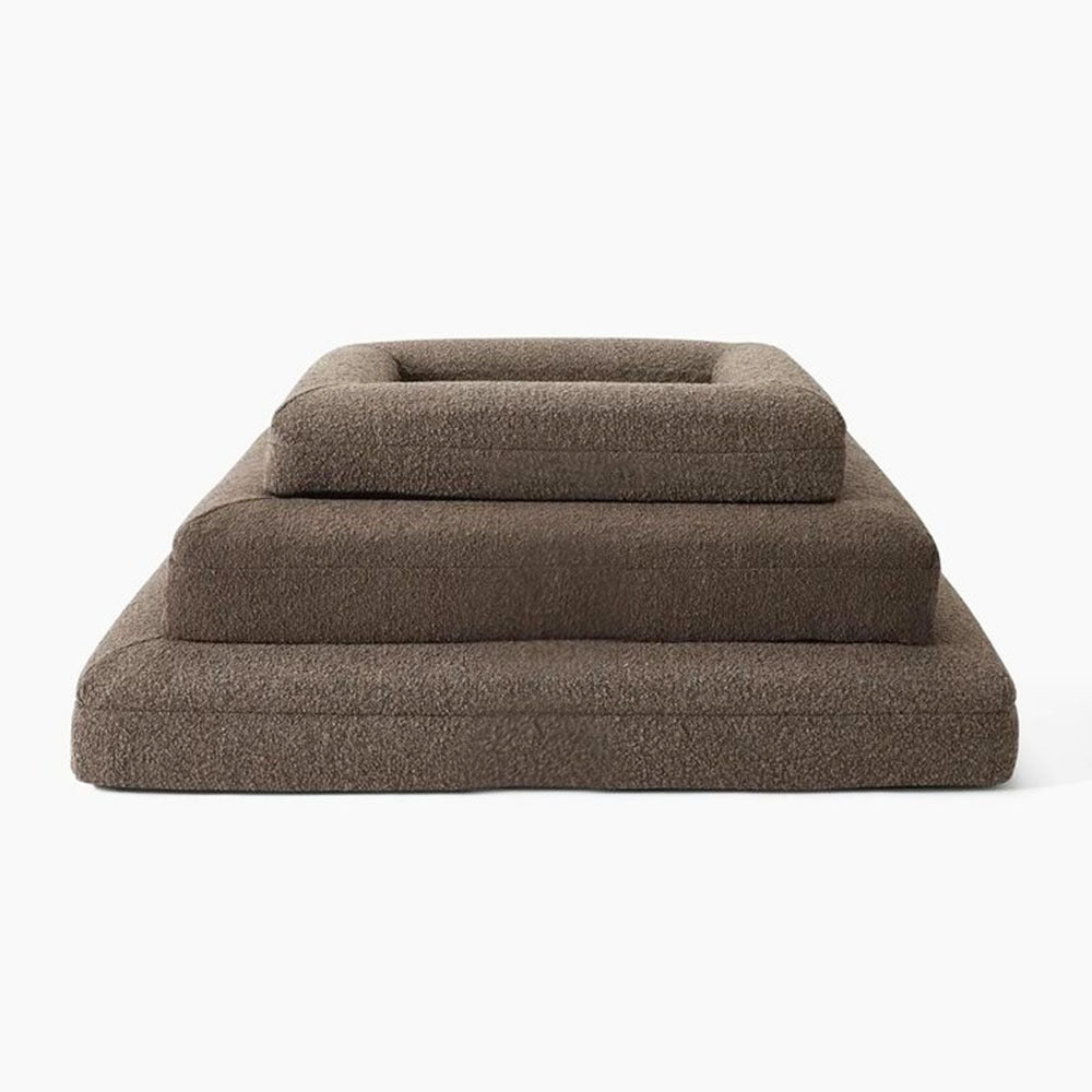 HKM-087699 Rectangular Beige Cloth Dog Nest Sofa Bed - Multiple Sizes Available