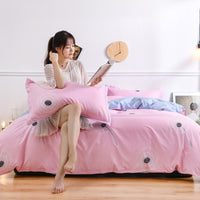 HKM-087891 Cotton Cartoon Quilt Cover Set for Dormitory - Single to King Sizes Available