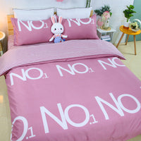 HKM-087891 Cotton Cartoon Quilt Cover Set for Dormitory - Single to King Sizes Available