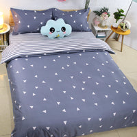 HKM-087891 Cotton Cartoon Quilt Cover Set for Dormitory - Single to King Sizes Available