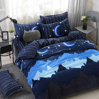 HKM-087891 Cotton Cartoon Quilt Cover Set for Dormitory - Single to King Sizes Available